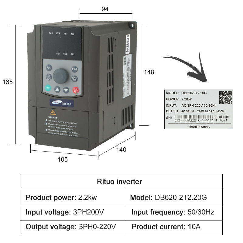 CNC-Fräser-Set 2,2 kW ER20 Was – 2.2Kw Water Cooled Spindle Kit Vfd Bewertung und Preis